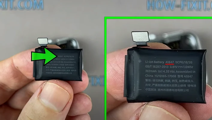 Apple Watch 3 замена батареи Шаг 7