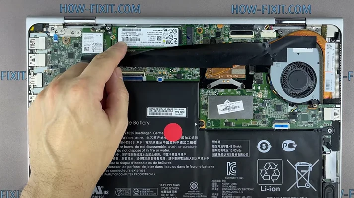 M2 SSD в ноутбук HP Шаг 6