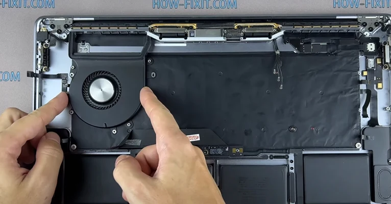 MacBook Pro 16 Замена вентилятора