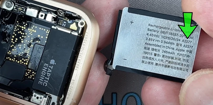 Замена батареи Apple Watch SE Шаг 9