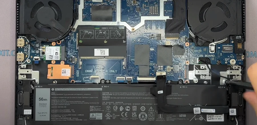 Замена батареи Dell G15 5510
