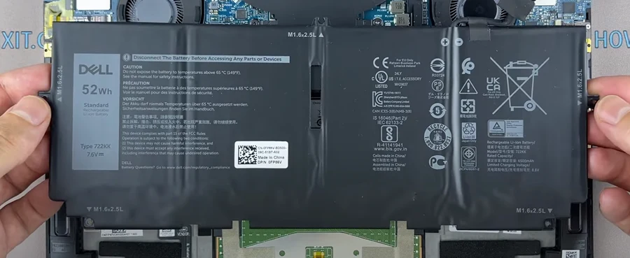 Замена батареи Dell XPS 13 9310