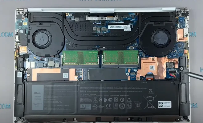 Замена батареи Dell XPS 9500 Шаг 6