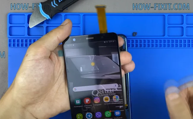 Замена экрана Samsung Galaxy A7 Шаг 7