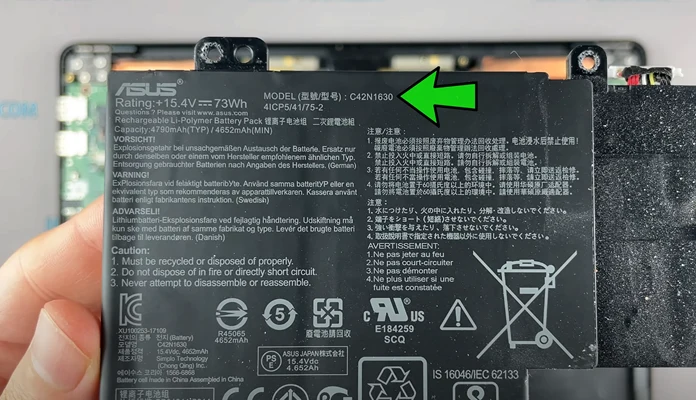 Замена батареи Asus ZenBook Pro UX550VE Шаг 5