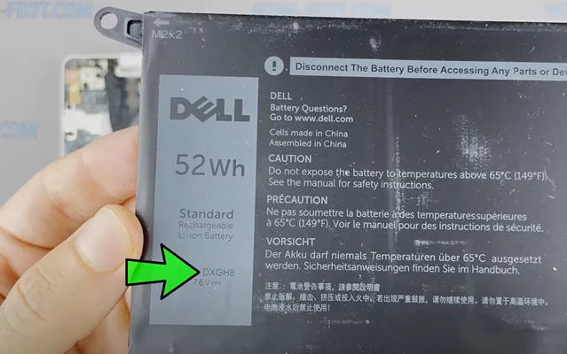 Замена батареи Dell XPS 9380 Шаг 5