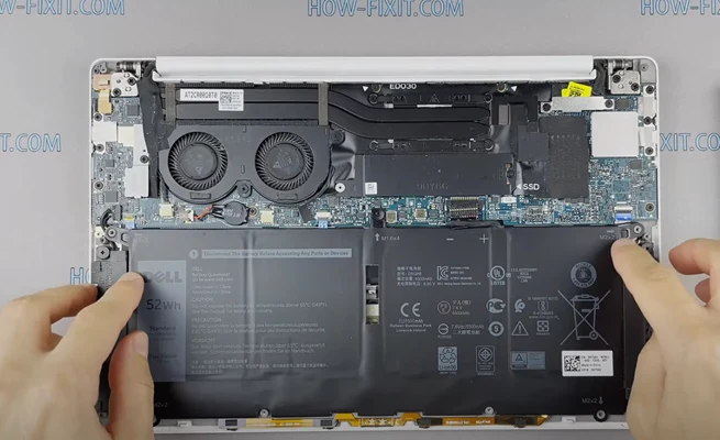 Замена батареи Dell XPS 9380