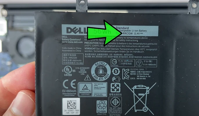 Замена батареи Dell XPS 9550 Шаг 5