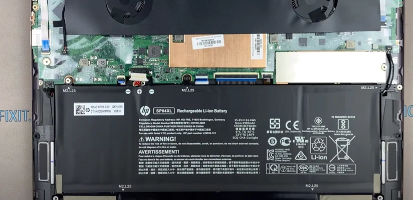 Замена батареи HP Spectre x360 13-ap Шаг 6