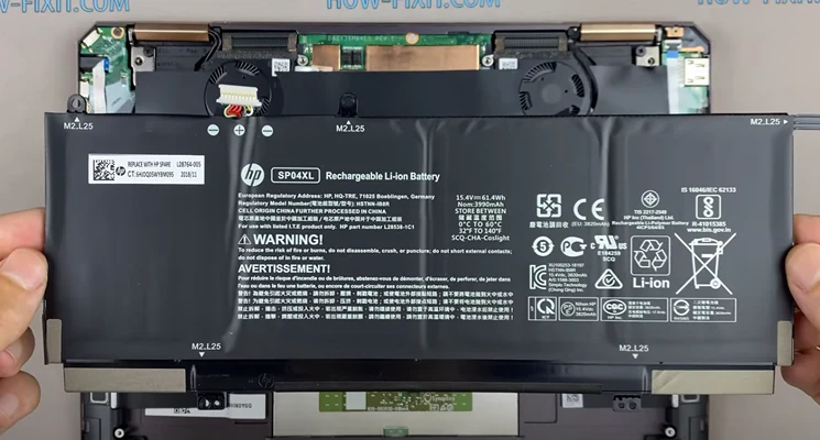 Замена батареи HP Spectre x360 13-ap