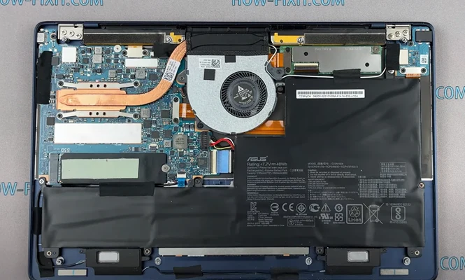 Замена вентилятора Asus ZenBook UX390U Шаг 7
