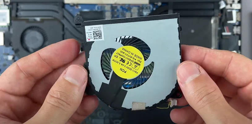 Замена вентилятора Dell XPS 9550
