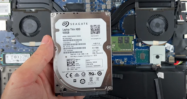 Замена жесткого диска Dell XPS 9550