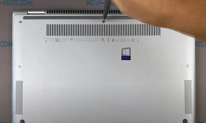 Чистка HP EliteBook x360 Шаг 1