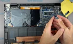 Ремонт ноутбука Dell XPS 15 9575: Очистка от пыли и замена термопасты